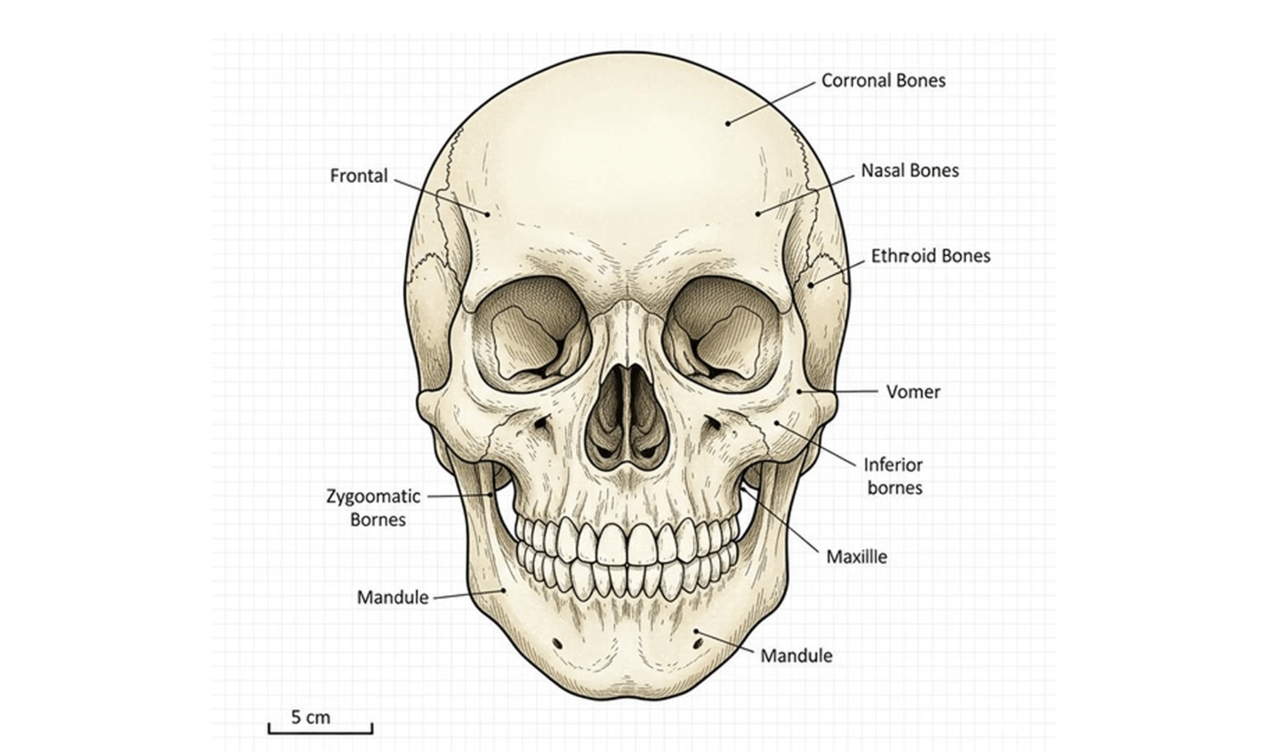 AI-generated skull illustration