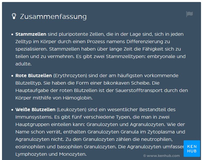 Zusammenfassung