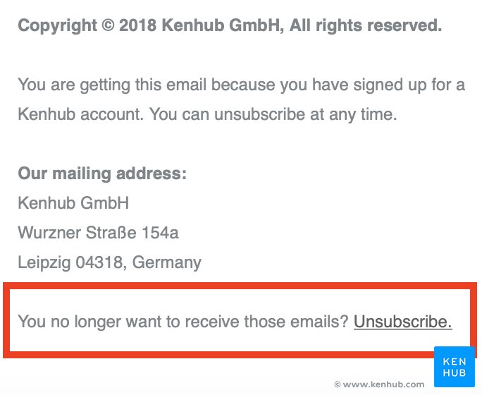 Unsubscribe from Newsletter