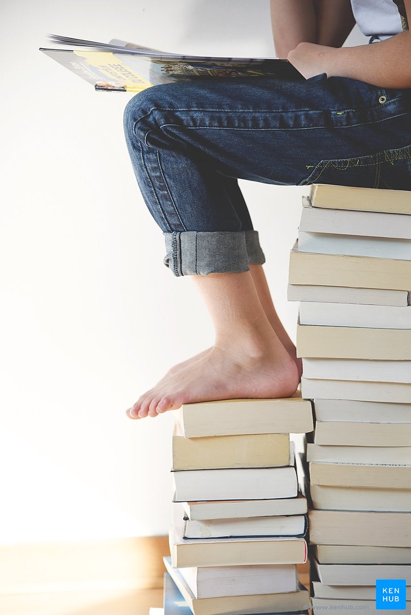 "Stack of books"