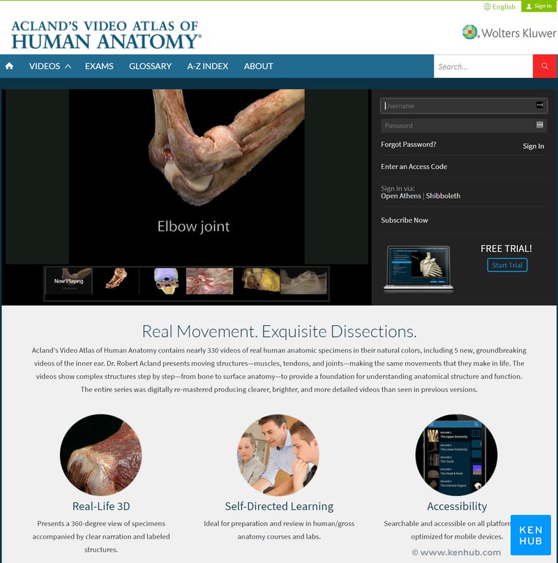 Acland's Video Atlas of Human Anatomy