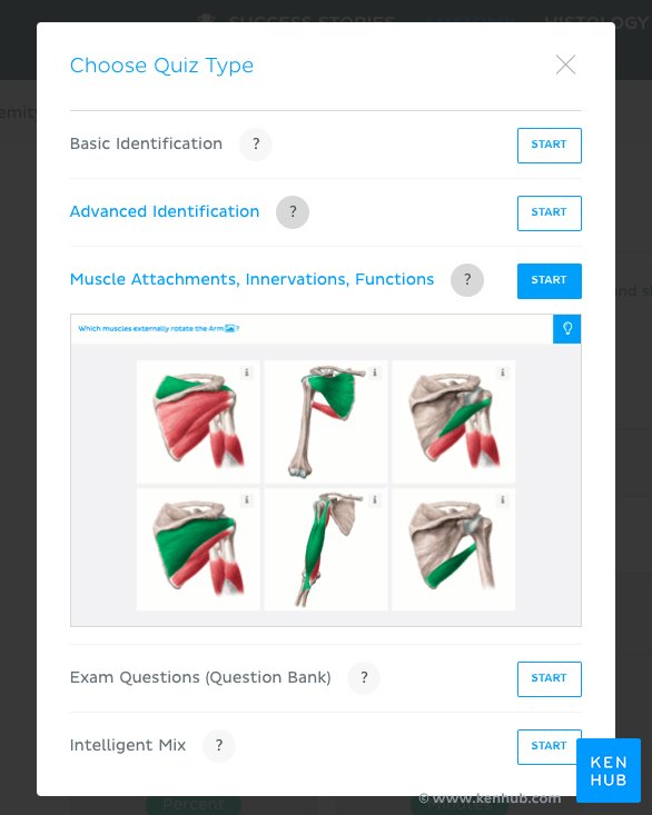 On Kenhub you can quiz specifically the muscle attachments, innervations and functions